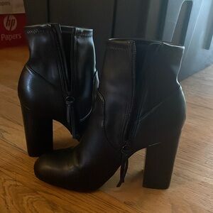 Rebecca Minkoff high heeled black boots